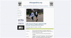 Desktop Screenshot of chicagoultra.org