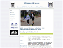 Tablet Screenshot of chicagoultra.org